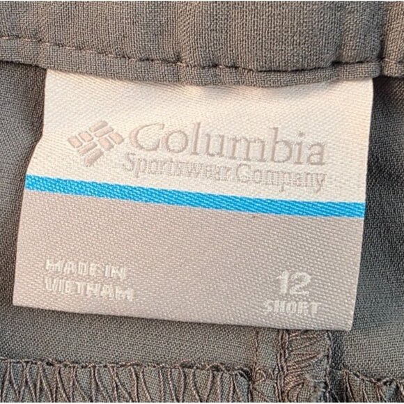 Columbia Women's Convertible Grey Pants Nylon Hiking Size 12 Short - Picture 2 of 5